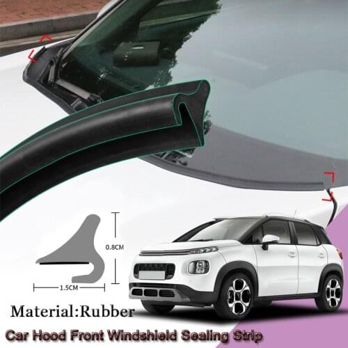 Car Rubber Seal Strip Windshied Spoiler Filler Protect Edge Weatherstrip Strips Accessories For Citroen C3 Aircross 2017-2020