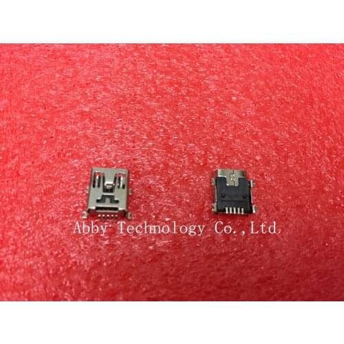 Free shipping 100PCS 5-Pin Female Mini B USB SMD 5 PIN Socket Connector