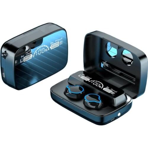 New Popular F9 Wireless Bluetooth Headset Two Ear English Cross Border Private Model TWS Customized Power Display Touch 5.0