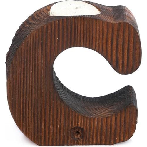 Pony Bed Wood Decorative O Letter Candle holder