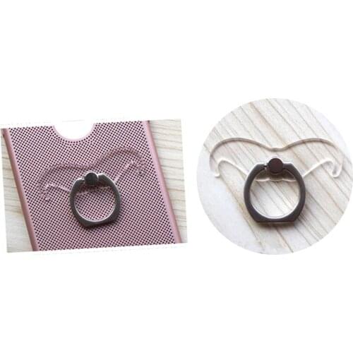 Mobile Phone Ring Holder Telephone Transparent Ring Buckle Phone Stand Holder 360 Degree Free Rotating Bracket