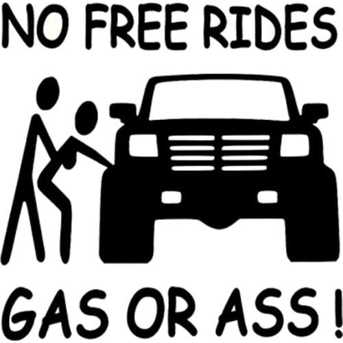 No Hitchhiking Car-Sticker Automobiles Motorcycles Window Bumper Laptop Vinyl Decal PVC Decorative Goods Apply To Car Window