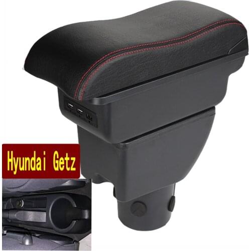 For Hyundai Getz Armrest Box Hyundai Getz Universal Car Central Armrest Storage Box cup holder ashtray modification accessories