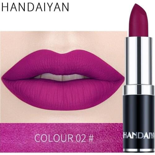 Sexy Rose Purple Lipgloss Matte 12 Colors Lip Gloss Velvety Lipstick Liquid Matte Waterproof Lip Tint Sexy Lip Makeup Cosmetic