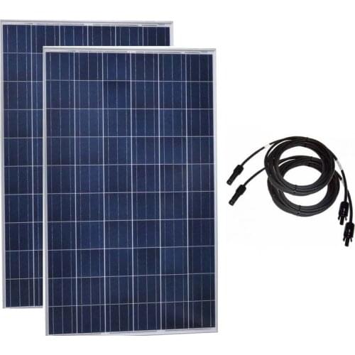 Outdoor Solar Panel 20v 250w 2 Pcs Solar Panels Roof 500w 220V Solar Battery Charger Autocaravanas Motorhomes Solar Home System