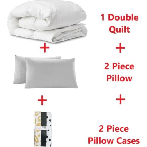Textile Double and Single Quilt Set-Pillowcase Gift Deal Gift Set Sleep Bedding Set