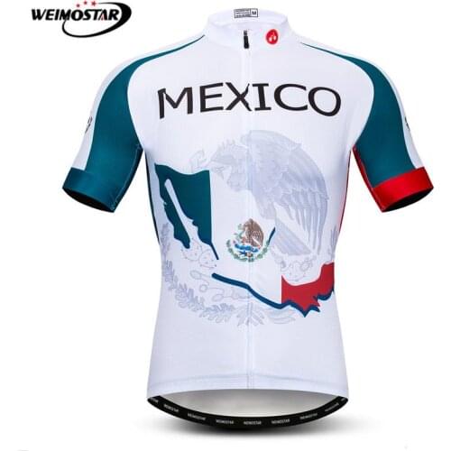 Weimostar Mexico Cycling Jersey 2021 pro team Cycling Clothing Maillot Ciclismo Racing Bicycle Shirt Breathable MTB Bike Jersey