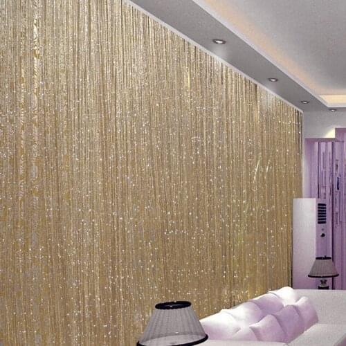 String Curtain Shiny Tassel Line Curtain Tassel Line Curtains Solid Window Door Divider Drape Living Room Home Decor Valance