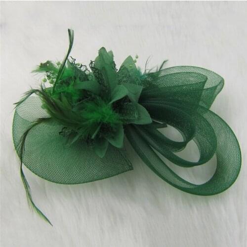 Women Chic Fascinator Hat Cocktail Wedding Party Church Headpiece Fashion Headwear Fancy Feather Hair Accessories 2016 005