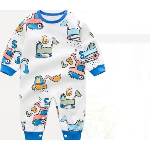 ZWY723 New Baby Rompers Newborn Long Sleeve Toddler Jumpsuit Boys Girls clothing Pure Cotton Cartoon Outfits Costume clothes