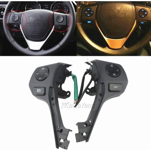 84250-02560 Buttons Bluetooth Phone Steering Wheel Audio Control Button For TOYOTA Corolla RAV4 2014 2015 Car Styling