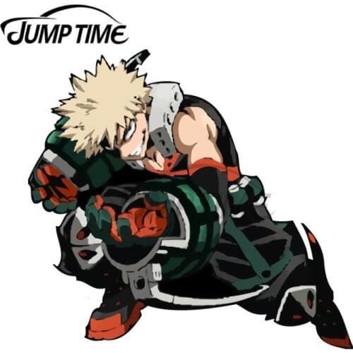 JumpTime 13 x 10.5cm My Hero Academia Katchan Car Stickers Personality Refrigerator Windshield Decal Anime Motorcycle Decoration