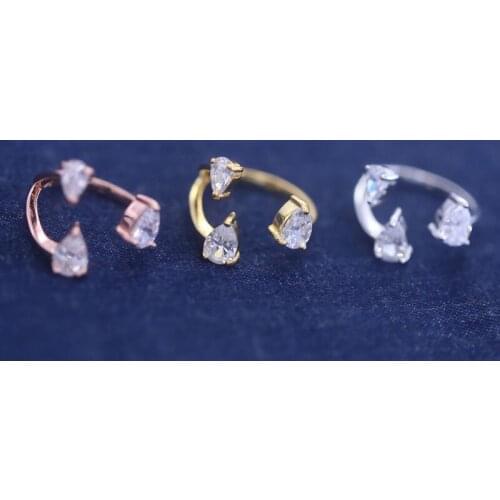 Designer Fashion 925 Sterling Silver Jewelry 3A Cubic Zirconia Party Ring