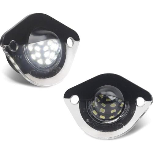 For Ford Mustang 1994-2004 LED License Plate Tag Light License Frame Lamp Powered by 18 SMD Diamond White LED Error Free