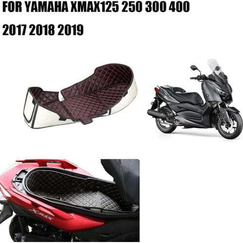 For Yamaha XMAX125 250 300 400 2017 2018 2019 Motorcycle Modification Storage Box Leather Rear Trunk Cargo Liner Protector
