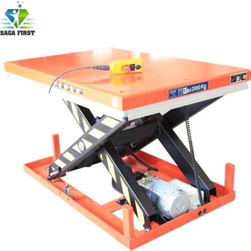 1ton 2.5ton 3ton Cargo Lifter Hydraulic Scissor Lift Table