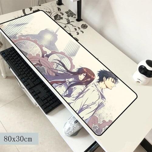 Steins gate pad mouse Christmas computer gamer mouse pad 800x300x3mm padmouse Colourful mousepad ergonomic gadget office mats