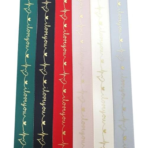 10-16mm hot stamping letter printing gift wrapping tape handmade diy christmas snowflake ribbon decoration packaging material