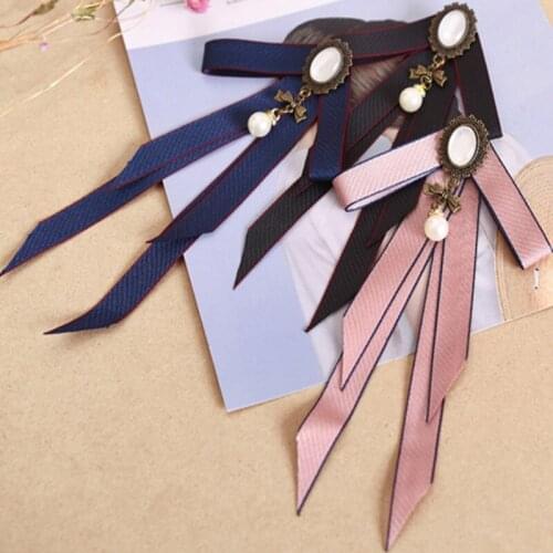 Hot Sale Solid Shirt Fake Collar tie female England College Detachable Collars sweater high-quality bow butterfly detachable