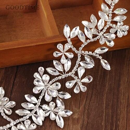 Fashion Crystal Bridal Wedding Headdress Accessories Rhinestone Teardrop Leaf Tiara Headband Bridesmaid Girl Lady Hair Jewelry