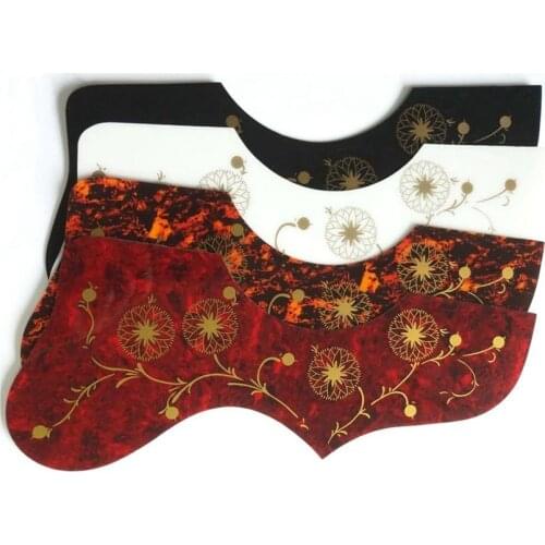 J-200 SJ-200 Style Acoustic Guitar Pickguard With Gold Flower