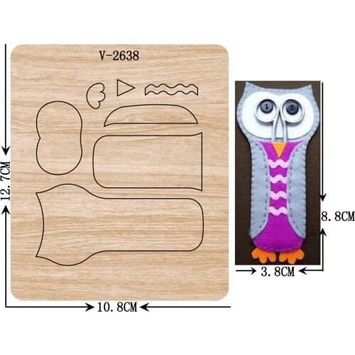 New Owl wooden dies cutting dies for scrapbooking Multiple sizes V-2638
