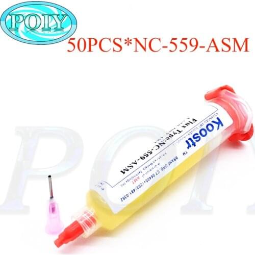 50PCS 100% Original KOOSTR NC-559-ASM BGA PCB No-Clean Solder Paste Welding Advanced Oil Flux Grease 10cc Soldering Repair Tools