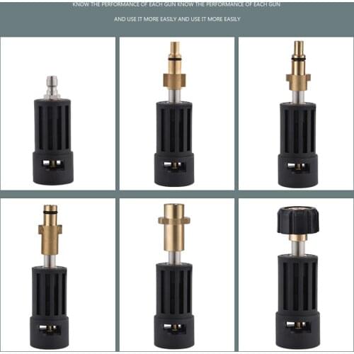 High Pressure Washer Connector Adapter for Connecting AR/Interskol/Lavor/Bosche/Huter/M22 Lance to Karcher Gun Female Bayonet