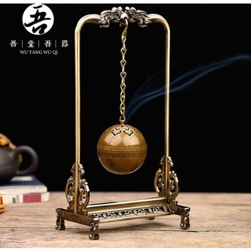 I don my device back censer pure copper used archaize aroma stove tea sandalwood incense burner furnishing articles