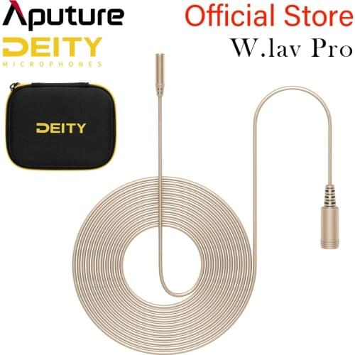 Aputure Deity W.Lav Pro 4mm 1.8m IP57 Professional Lavalier Microphone Condenser Waterproof 83dB in Diameter Mic for vlog Live