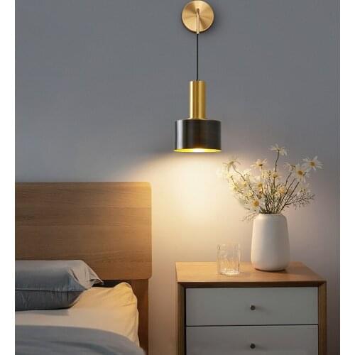 Adjustable Modern Led Indoor Wall Lamp Bedside Reading Lamp Loft Design Interior Hanging Wall Lights for Living Room Mirror AC 9