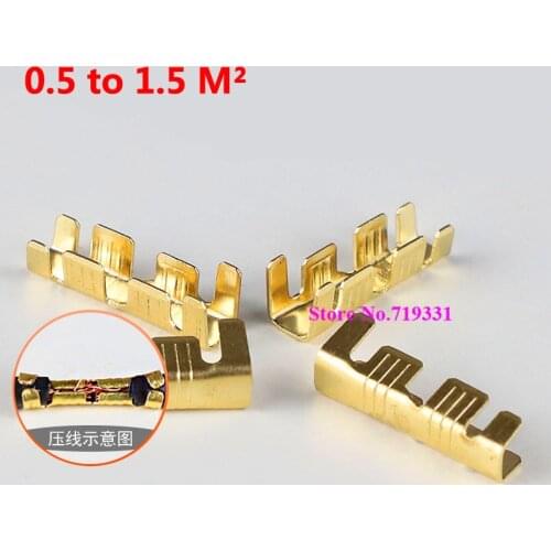 100pcs Docking connector line pressing button quick connect terminal wiring 0.5 to1.5 square