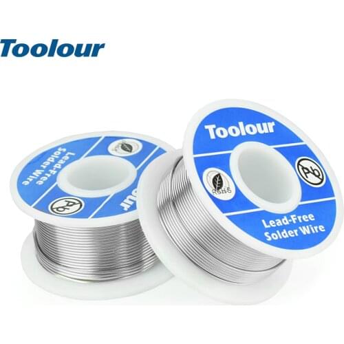 Toolour 2pcs/lot Lead-free Solder Wire 1mm Welding Iron Wire Reel FLUX 2.0% 45FT Tin Lead Tin Wire Melt Rosin Core Solder Wire