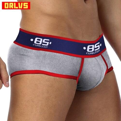 Brand Sexy Mens Underwear briefs Cuecas Sexy Patchwork Gay Underwear calzoncillos hombre slips Male Panties