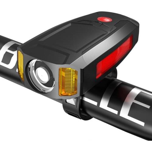 Bicycle Night Light Strong Car Headlight with Horn Stopwatch Bicycle Cycling Accessories Bicycle Lights Mountain bike headlight