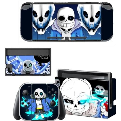 Vinyl Skin Protector Sticker Undertale Skins for Nintendo Switch NS Console + Controller + Stand Holder Dock Sticker