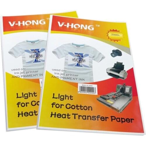 High quality thermal sublimation transfer paper for pure cotton dark clothes Personalized custom 8.26x11.7 inch for light paper