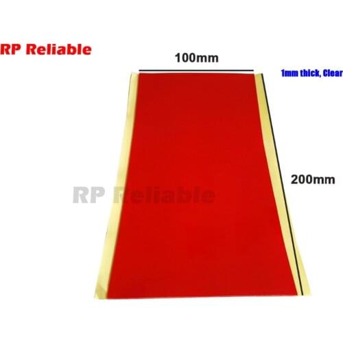 1mm thick 4"x8" (100mmx200mm) VHB Double Sided Adhesive Clear Sticker for Glass, Car Home Parts