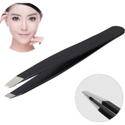 1PC Brainbow Tweezers Rose Beauty Makeup Tools Double Ends Eyebrow Tweezer Anti-Static Eyelash Extension Pincet for Maquiagem