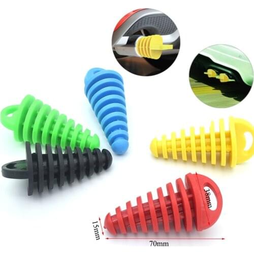1Pcs Exhaust Pipe Plug Motorcycle Motocross Tail Pipe Rubber Air Bleeder Plug Exhaust Silencer Cleaning Plug Pipe Protector