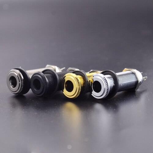 1 Piece Stereo Long Threaded Output Jack for Electric Guitar Bass KR(Origin)
