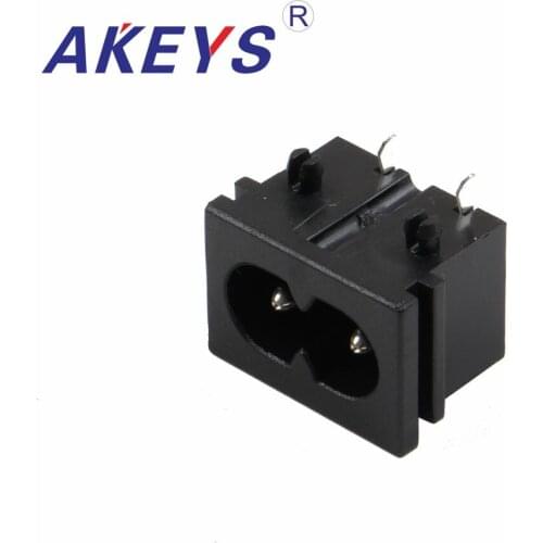 10 PCS AC-003 Power outlet high quality female 90 - degree 8 - character octagonal outlet 10a250v plum outlet