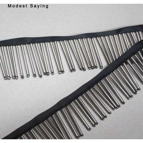 10 Yards Black 3cm Beaded Fringe Trim Ribbon Sewing Tube Tassel Fringe Trimming Latin Dress Evening Gowns Garment Accessories