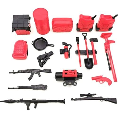 20pcs/set Mini DIY Decoration Parts Fire Extinguisher Axe for WPL 4WD 6WD RC Car