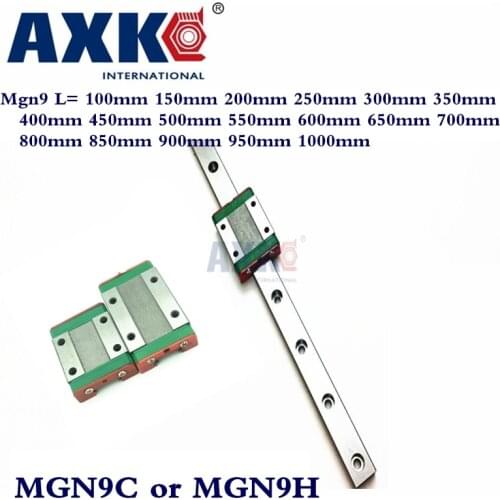 9mm Linear Guide Mgn9 L= 100mm 150mm 200mm 250mm 300mm 350mm 400mm 450mm 500mm 550mm 600mm 650mm 700mm With 1pcs Mgn9c Or Mgn9h