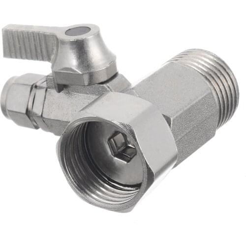 RO Feed Water Adapter 1/2'' to 1/4'' Faucet Water Filter Ball Valve Tap Tee Connector Valve For Hardware Tools