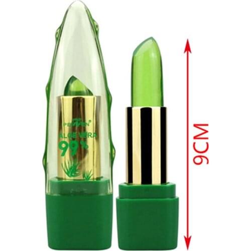 Anti Aging Lips Care New 99% ALOE VERA Magic Lipstick Gloss Color Mood Changing Long Lasting Moisturizing Lipstick
