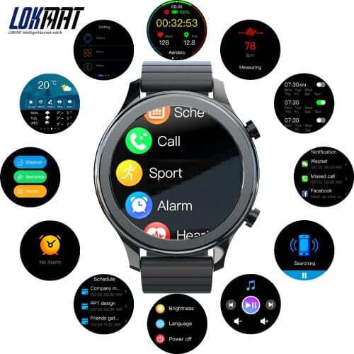 Bluetooth Call Smart Watch Men LOKMAT TIME Female Physical Health Heart Rate Blood Pressure Sleep Music Control Smartwatches