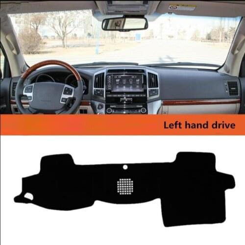 For Toyota Land Cruiser 2007-2017 For Left-hand Drive 1PC Car Dashboard Mats Cover Sun Shade Dashboard Cover Capter Car Styling