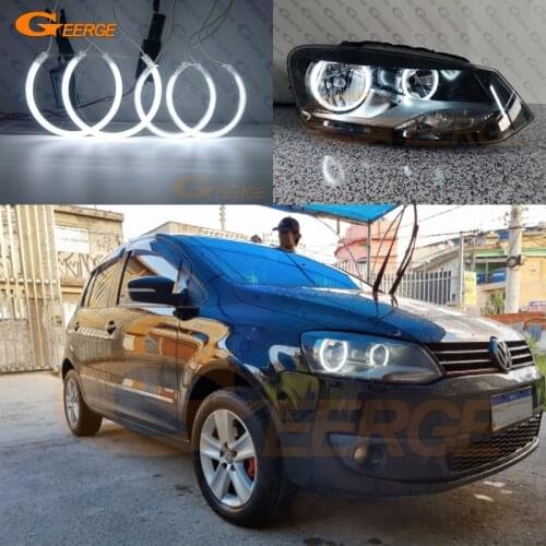 For Volkswagen VW Polo CrossPolo Vento Excellent Ultra bright CCFL Angel Eyes Halo Rings kit car Accessories Day Light